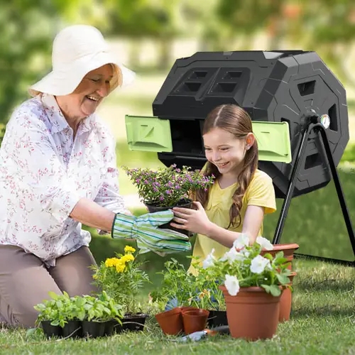 160L Garden Tumbler Compost Bin