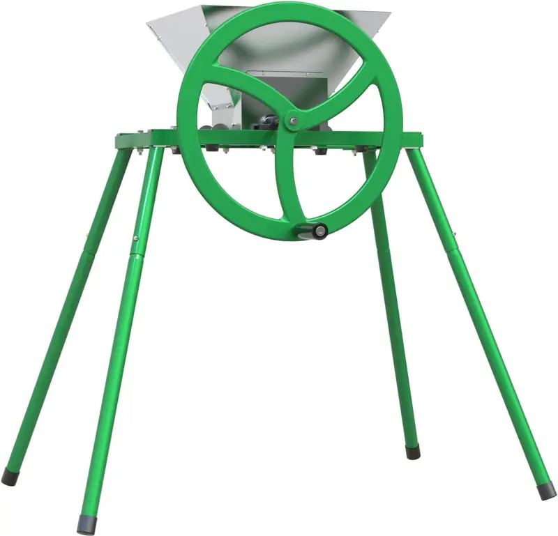 7L Manual Fruit & Apple Crusher With Wheel & Stand