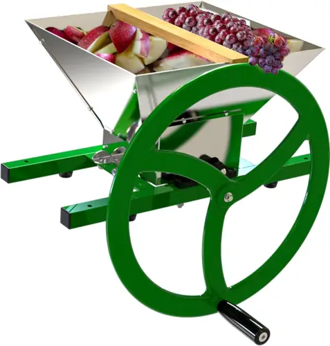 7L Manual Fruit & Apple Crusher With Wheel